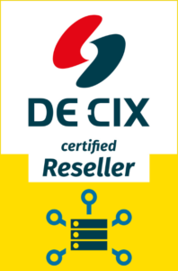 DE-CIX certified Reseller badge