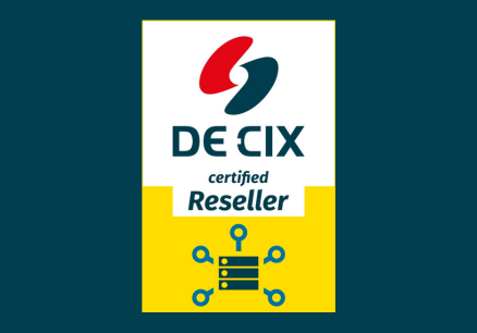 DE-CIX certified Reseller bagde